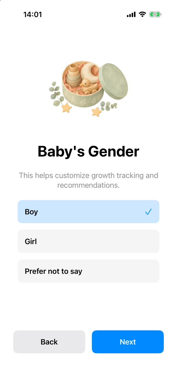 Gender step.