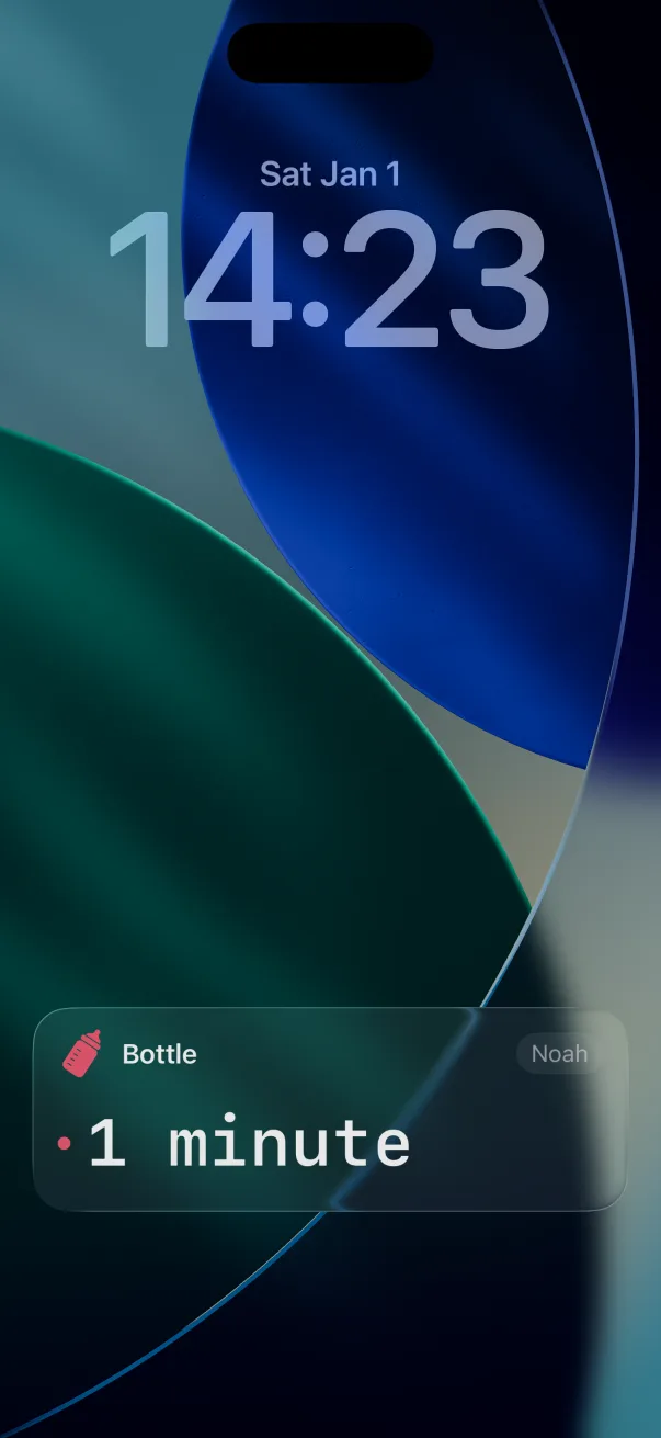 The Live Activity on the Lock Screen.