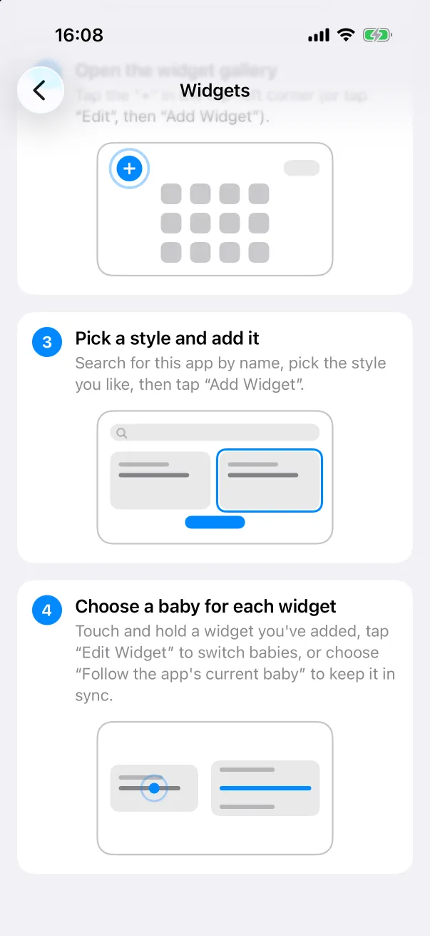 How to add, steps 3–4.